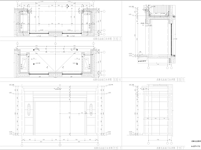 现代新中式建筑工程节点 中式详图 施工图