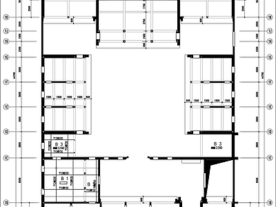 新中式民宿建筑 民宿四合院建筑图 四合院建筑设计图 自建房民宿设计 施工图