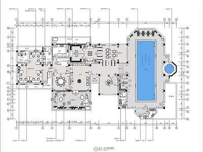 现代售楼处 四层 高端洋房售楼部 施工图