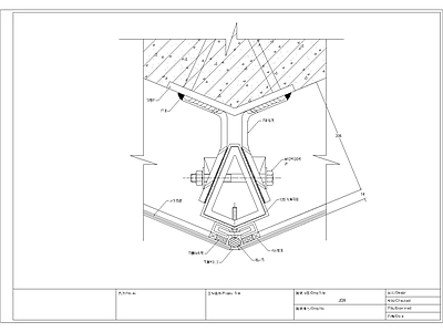 现代其他节点详图 135度转角节点 施工图
