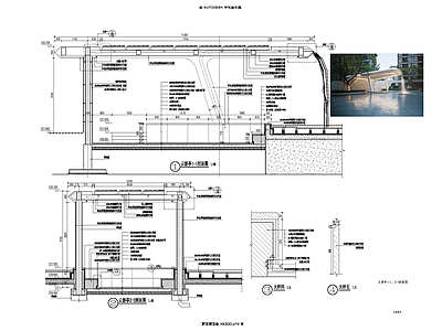 现代亭子 景观亭 跌水亭 施工图