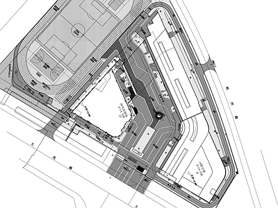 现代校园景观 小学景观 施工图