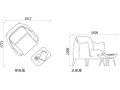 现代综合家具图库 阅读椅桌面高度 阅读椅坐感体验 桌面稳固性 桌面形状选择 阅读椅可调节性 施工图