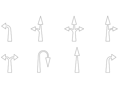 现代填充图案 导向箭头合集 转弯箭头集合 直行箭头展示 停车箭头汇总 注意箭头集合 施工图