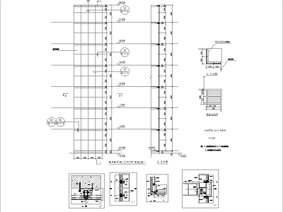 现代其他节点详图 玻璃幕墙详图 施工图