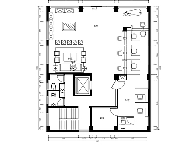 现代其他商业空间 典当行设 施工图