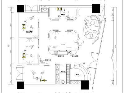 现代直播间 直播间 施工图