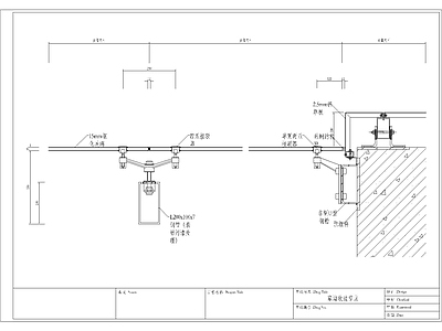 现代其他节点详图 点式全玻节点 施工图