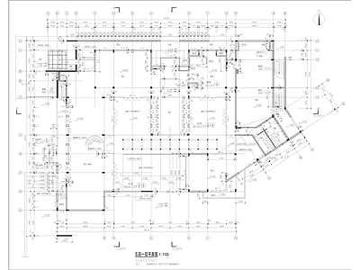 现代商业街 2千平商业建筑 施工图