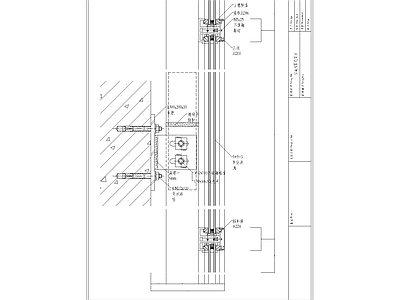 现代其他节点详图 幕墙155明框 中空 施工图
