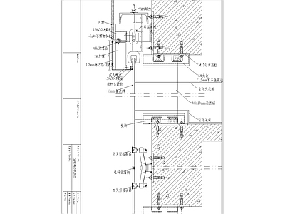 现代其他节点详图 大玻璃吊挂节点 施工图