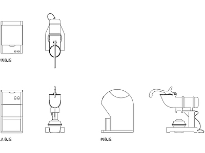 现代酒吧 碎冰机平面图 碎冰机结构图 碎冰机设计图 碎冰机布局图 碎冰机安装图 施工图