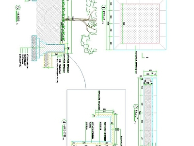 景观节点 中式种植池 新中式种植池 特色种植池 施工图