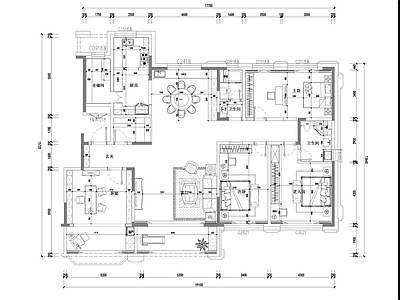 其他家装空间 平面图 施工图