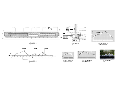 景观节点 片石 施工图