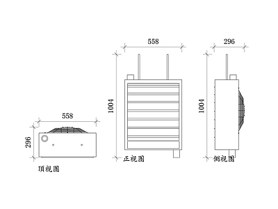 现代电器 现代蒸汽加热器 平面图 高效加热 能源节约 安全可靠 施工图