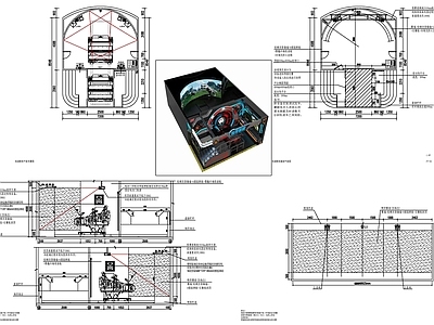 现代电影院 飞行影院 裸眼3D影院 VR影院设备 影 施工图