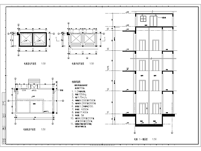 现代其他节点详图 电梯货梯节点 施工图