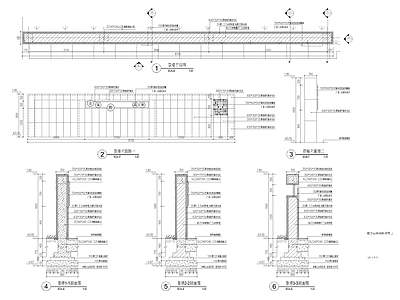 新中式现代小区景观 运动景墙 象棋景墙 文化景墙 施工图