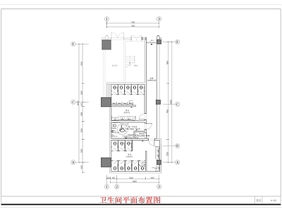 现代卫生间 平面图 平面 施工图