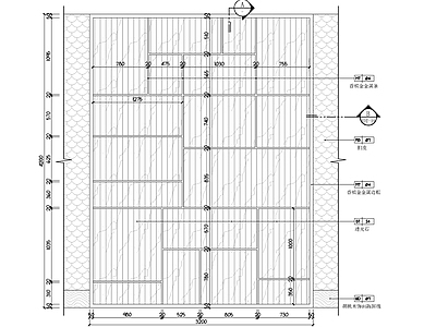 现代墙面节点 透光石墙身大样图 施工图