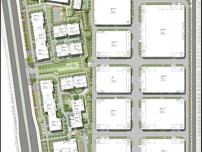 现代办公景观 景观 工业园区 产业园 施工图