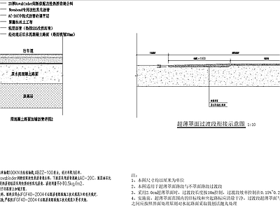 其他图库 沥青超薄施工做法 沥青施工做法 超薄技术大样图 施工图