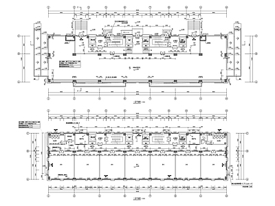 现代办公楼建筑 研发大楼 平立剖 说明详图大样 施工图