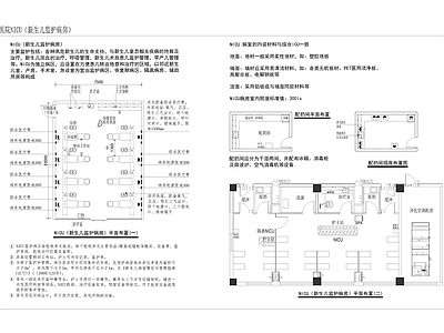 现代医院 医院NICU病房 新生儿监护病房 施工图