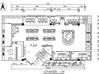 现代西餐厅 322平米西餐厅 主题餐 施工图