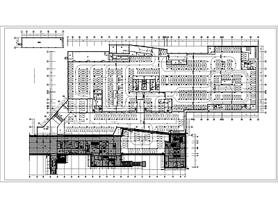 现代整体办公空间 写字楼平面设计图 施工图