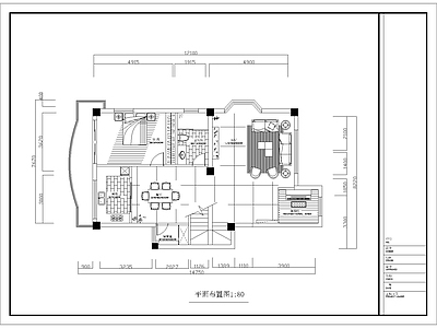 平层 某复式装修平面图 施工图