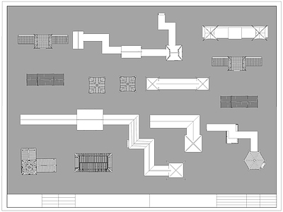 现代亭子图库 连廊长廊 古亭 施工图