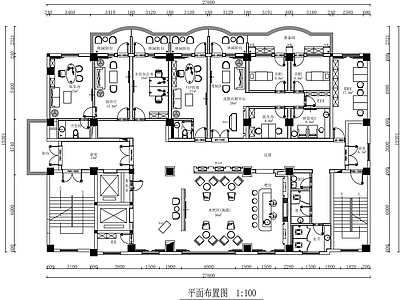 现代医院 社区医院诊所平面 社区诊所平面图 医疗诊所平面图 施工图