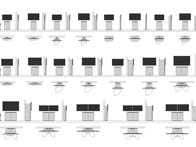 现代综合家具图库 电视家具 电视 户外家具 露营 施工图