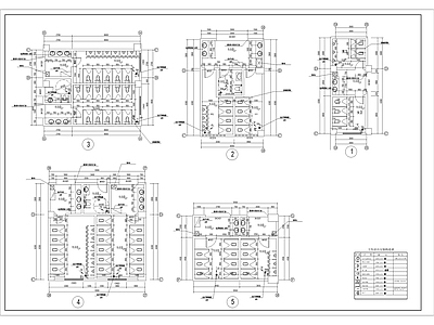 现代公共卫生间 施工图