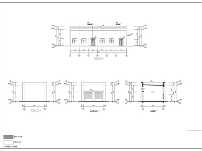 现代厂房 易捷养车服务用房 施工图