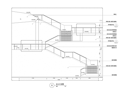 现代公园景观 山地 施工图