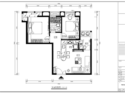 其他家装空间 两居室装修图 施工图