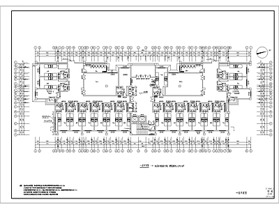 现代住宅楼建筑 人才公寓 楼 六层楼 施工图