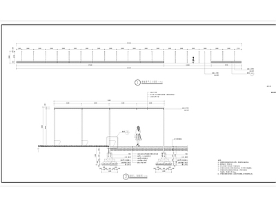 现代亭子图库 工字钢廊架 廊架 廊架 玻璃廊架 玻璃顶廊架 施工图