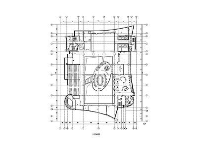 现代整体办公空间 新闻中心办公楼 施工图