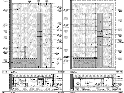 现代新中式家具节点详图 柜体节点 柜 入户柜 施工图