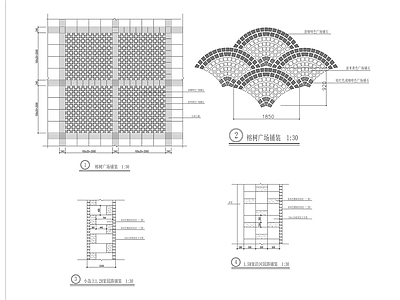 现代新中式铺装图库 多款特色广场 中式 古典 古风 施工图