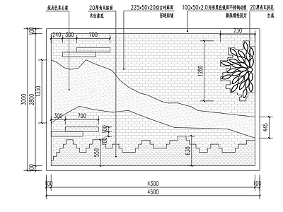 中式新中式景观雕塑图库 中式外墙景观造型 施工图