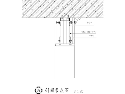 现代其他节点详图 石材过梁节点图 施工图