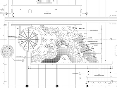 现代公园景观 曲线 山地 正方形 口袋公园 施工图