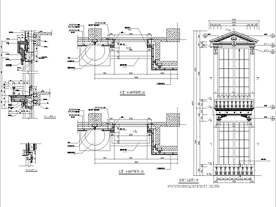 现代其他节点详图 欧式建筑连详图 施工图