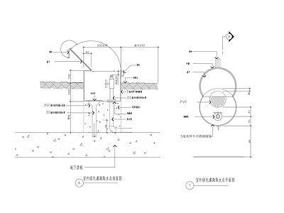 景观节点 绿化灌溉取水点 取水点 施工图