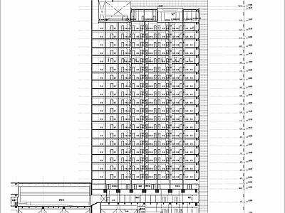 现代酒店建筑 餐饮建筑 施工图